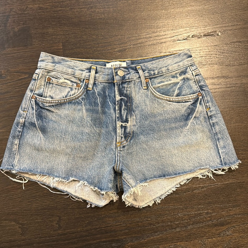 AGOLDE Parker denim shorts